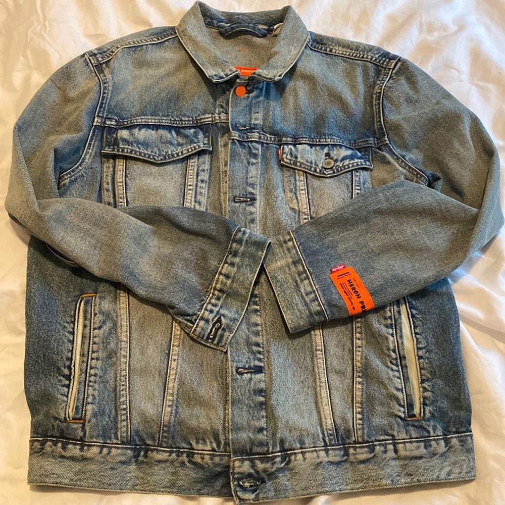 Heron Preston and Levi Strauss collaboration denim jacket